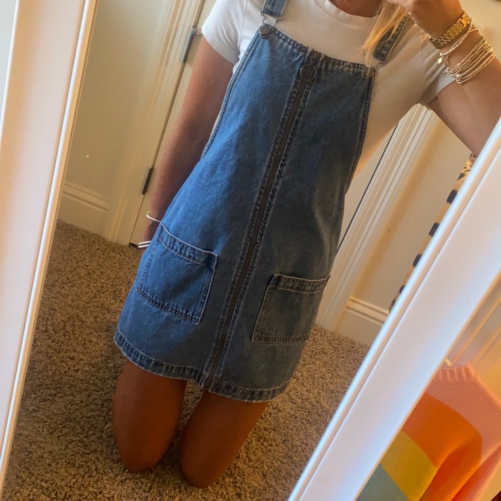 NWT overall dress- size XS but could fit up to M— adjustable straps